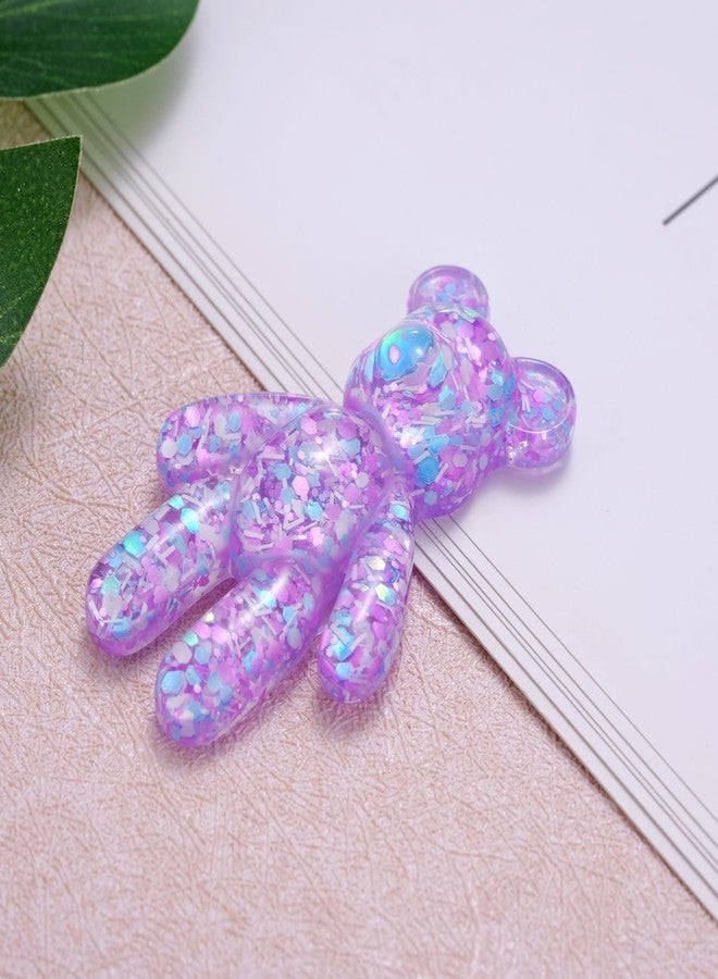 Aesnefe Pocket Bear Hug, Anxiety Relief Gifts, Mental Health Positivity Gift, Autism Fidget Gift, Stress Relief Gifts for Her, Comforting Bear for Son Daughter Back to School, Purple - Image 3